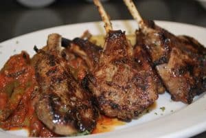 Grilled Rack of Lamb Chops