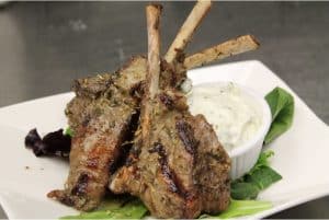 Grilled Rack of Lamb Chops